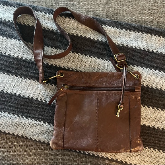 Fossil leather crossbody purse - Picture 2 of 4